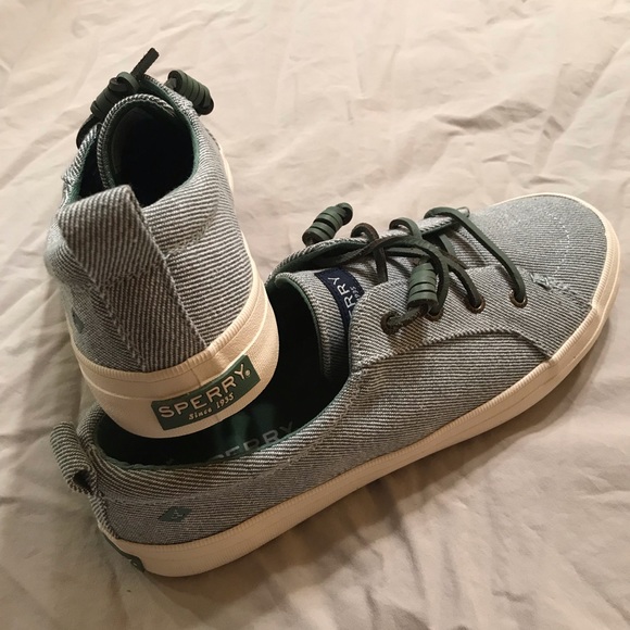 Sperry Crest Vibe Sneakers-Size 7.5-Green-BRAND NEW IN BOX - Picture 7 of 9